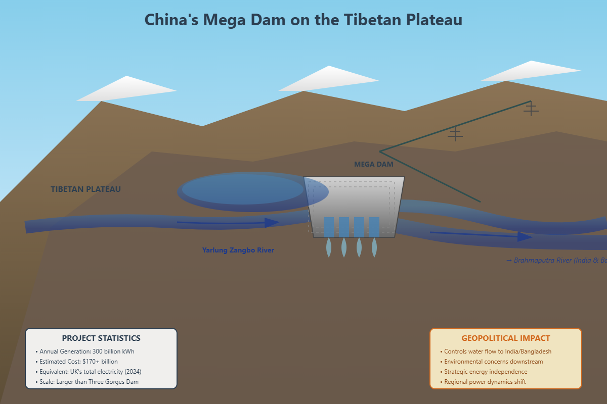 China’s Mega Dam on the Tibetan Plateau
