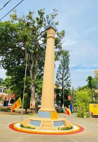 Replica of Ashoka Pillar Unveiled in Sri Lanka’s Waskaduwa Temple
