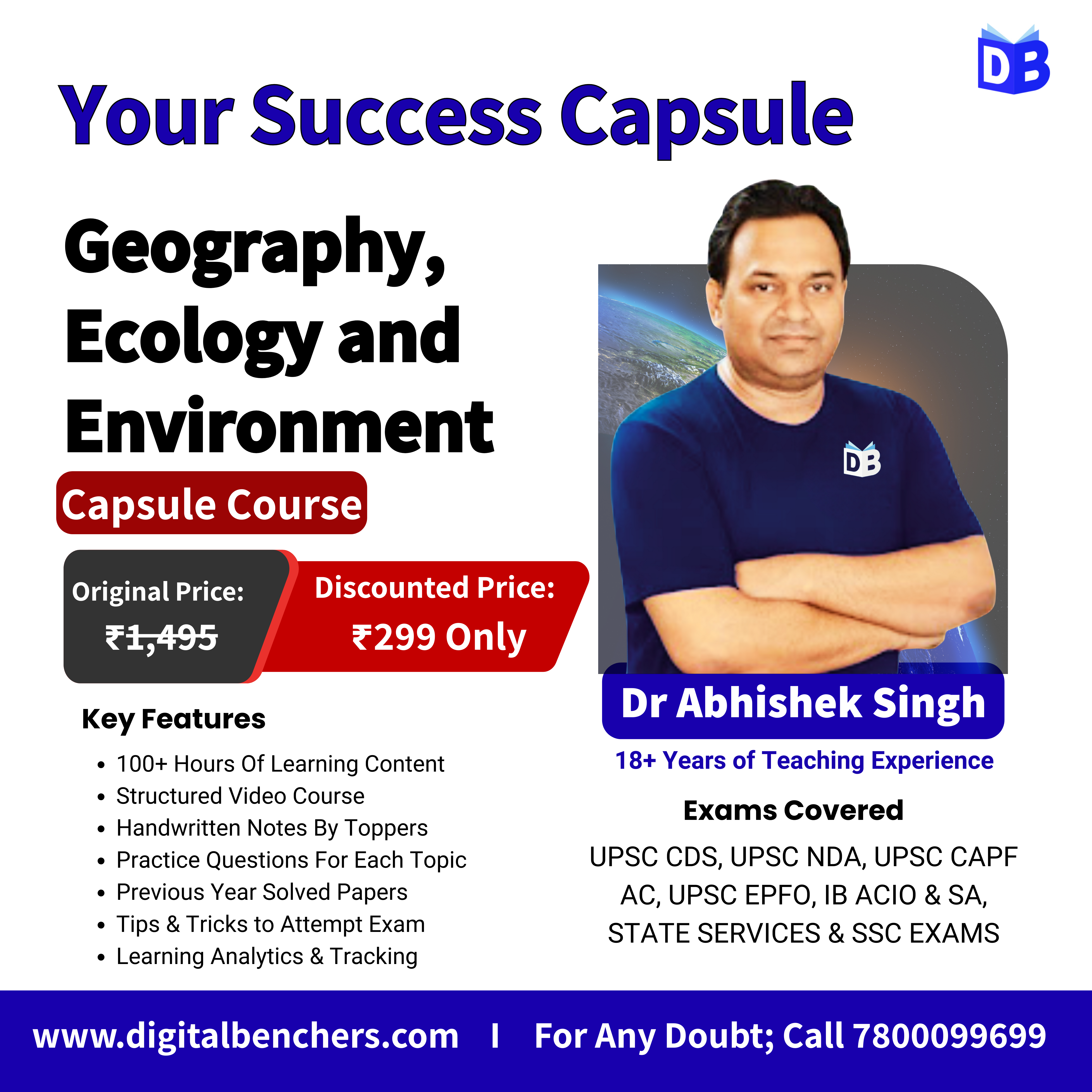 🌍 Geography, Ecology & Environment Capsule Course – Just ₹299!