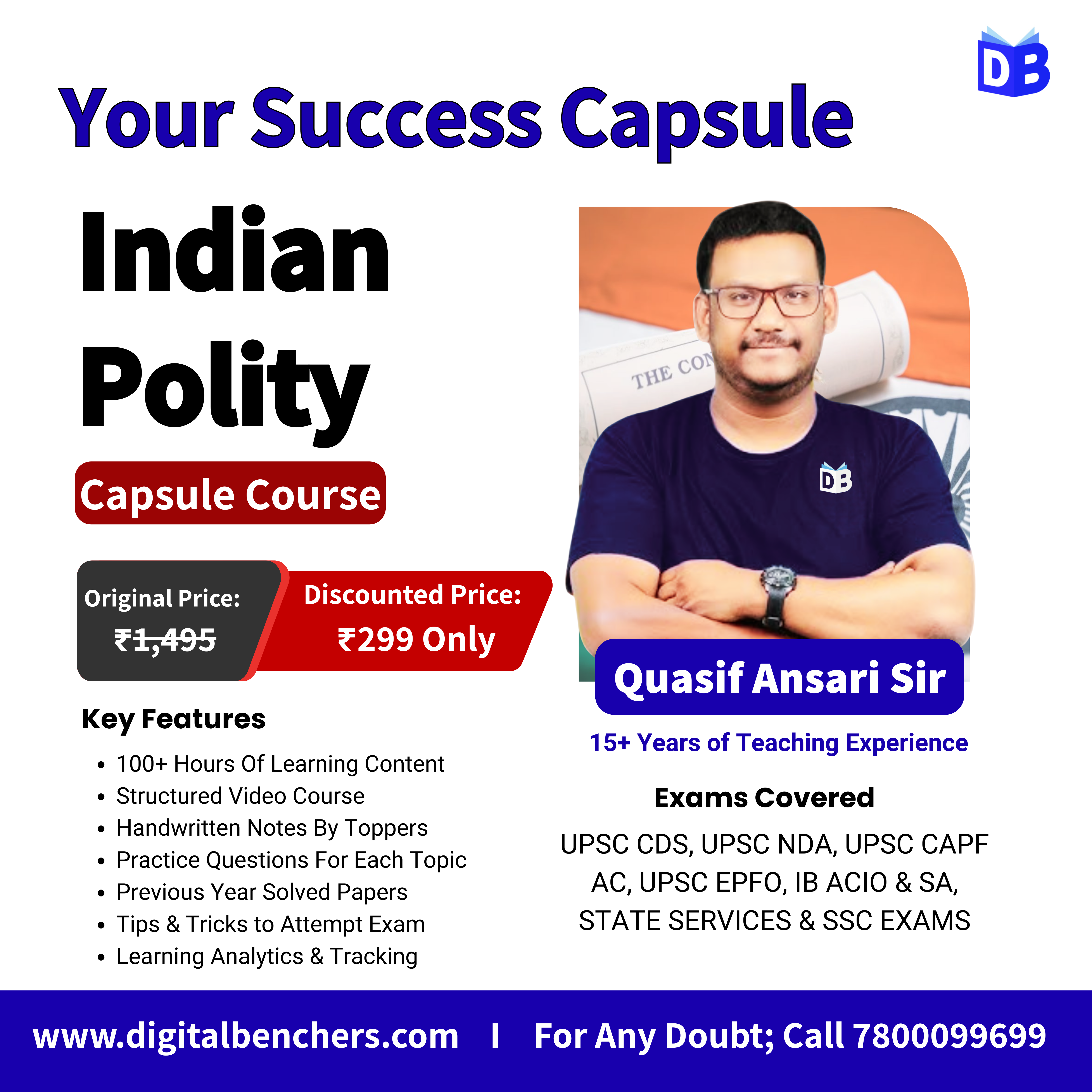 🎯 Your Success Capsule – Indian Polity at jut 299