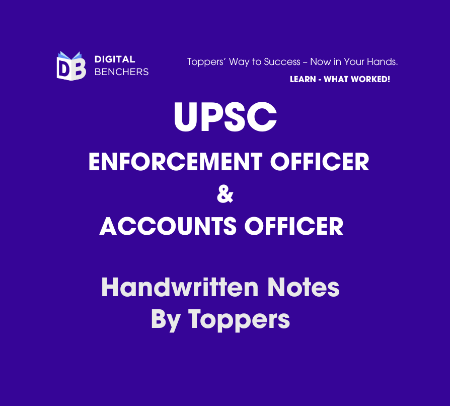 UPSC EO/AO Handwritten Notes by Toppers