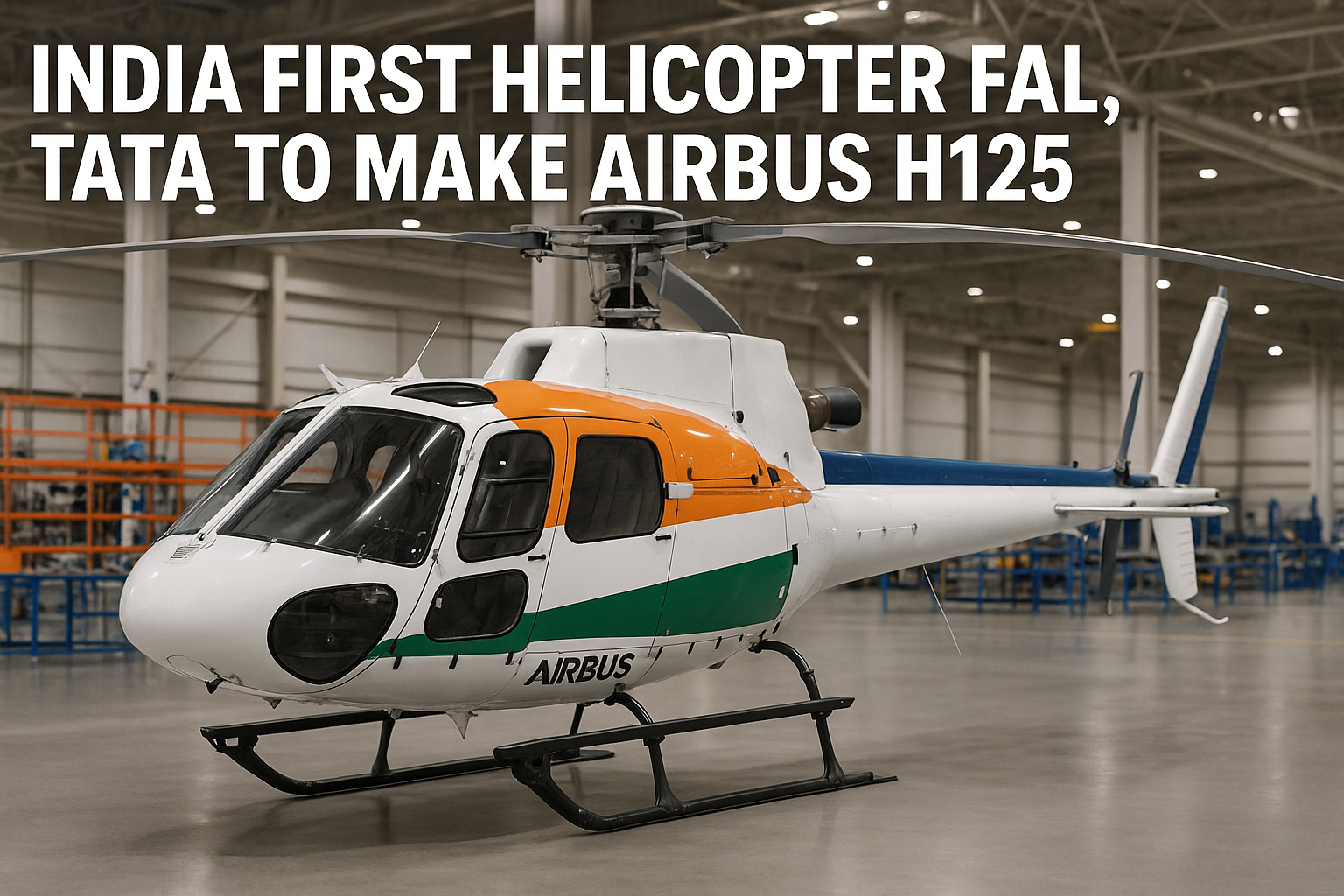 India’s First Private Helicopter Assembly Line: Tata to Build Airbus H125 in Karnataka