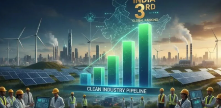 India Climbs to Third in Global Clean Industry Pipeline
