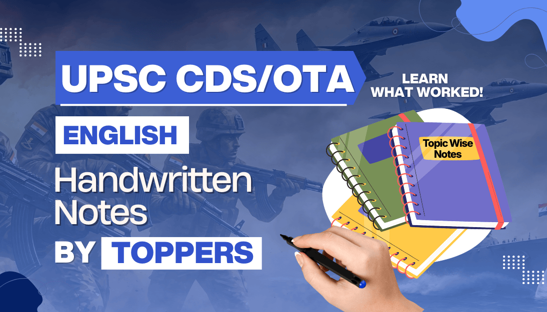 UPSC CDS/OTA English Handwritten Notes
