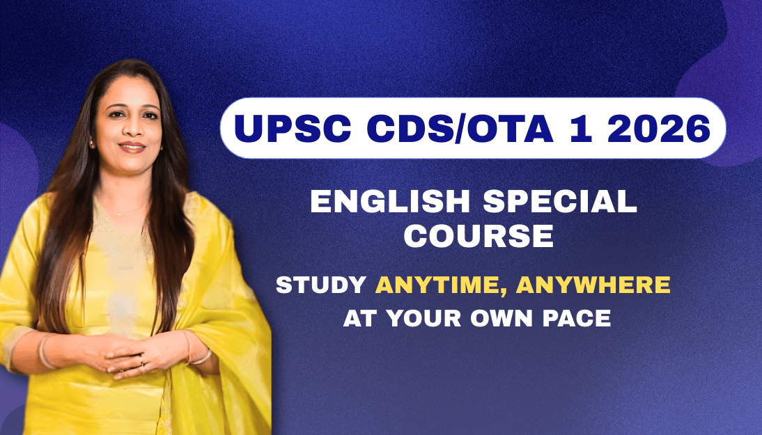 Sample English Special Batch for UPSC CDS/OTA 1 2026 by Rani Mam