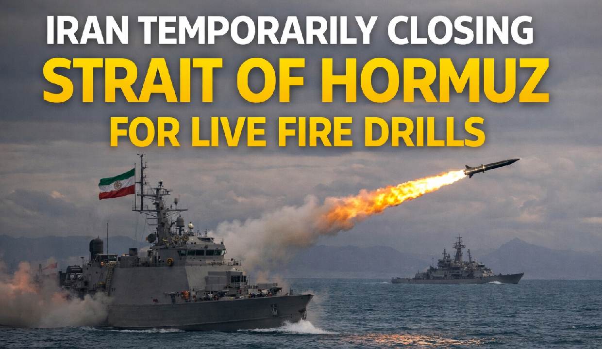 Iran Temporarily Closes the Strait of Hormuz