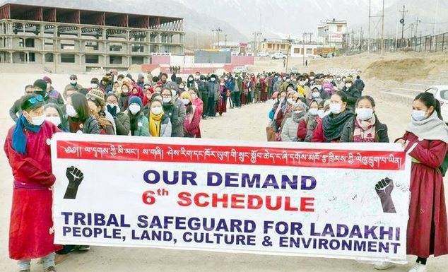 Statehood and 6th Schedule Demand in Ladakh