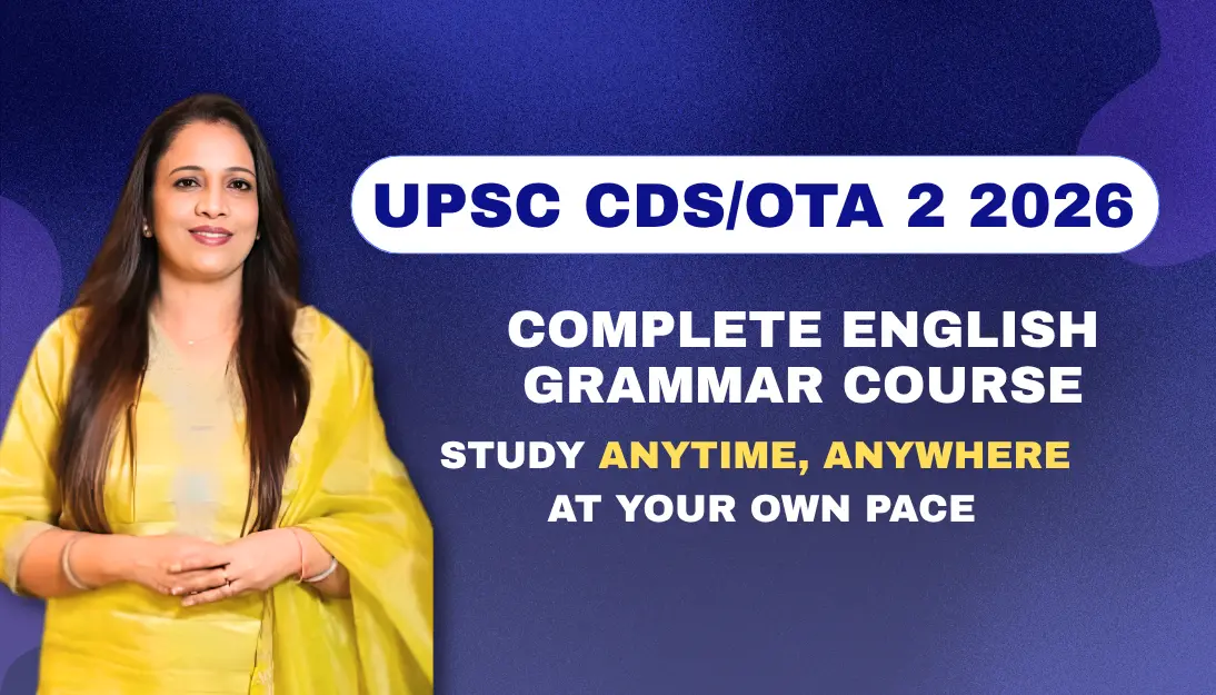 English Special Course by Rani Ma'am for UPSC CDS/OTA 2 2026
