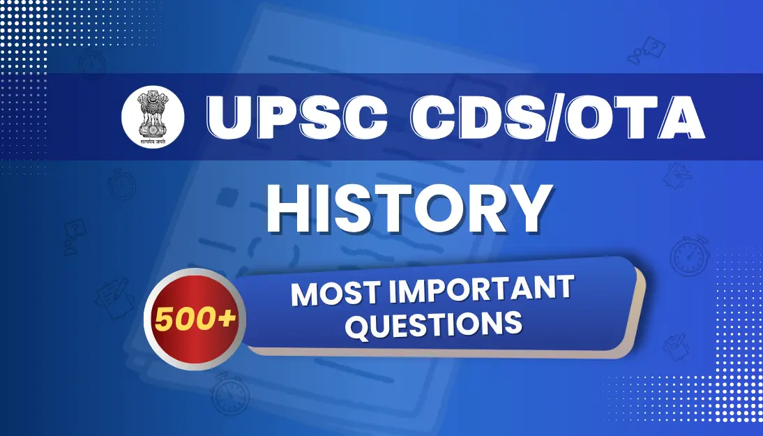 Most Expected Questions Top 500 questions for General Knowledge - History
