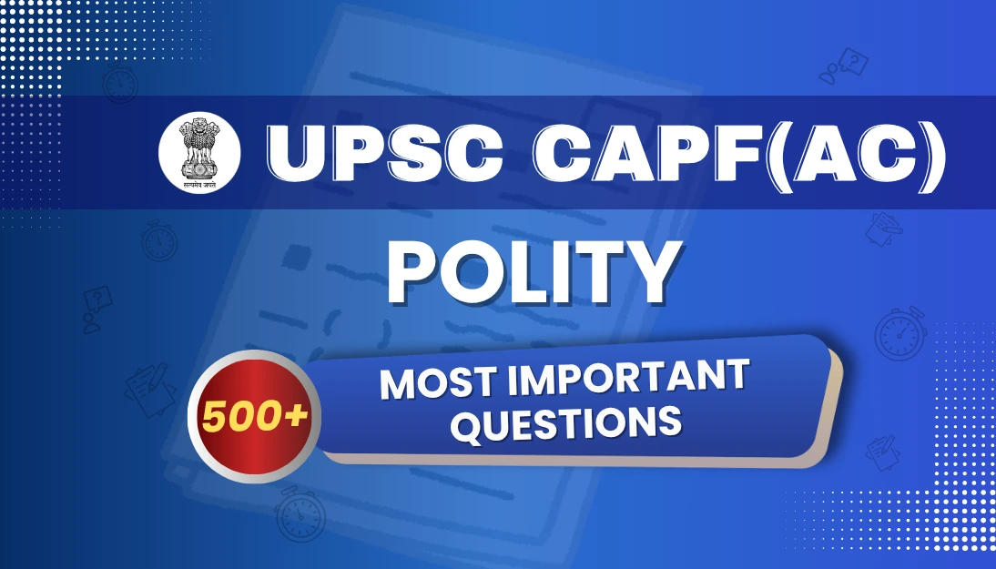 Most Expected Questions Top 500 questions for General Knowledge - Polity