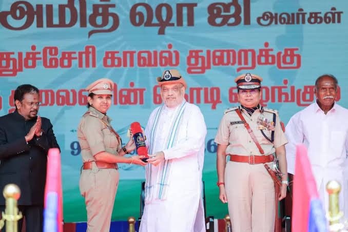 President’s Colours Presented to Puducherry Police