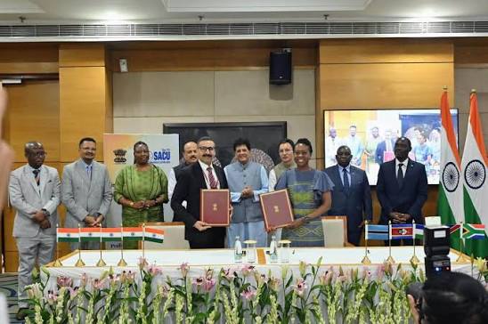 India and SACU Sign Terms of Reference for Preferential Trade Agreement