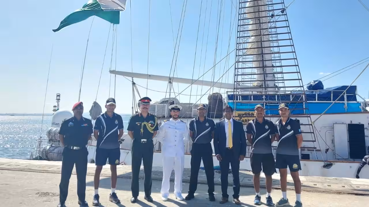 INS Sudarshini Strengthens India-Portugal Naval Ties During Lokayan 26