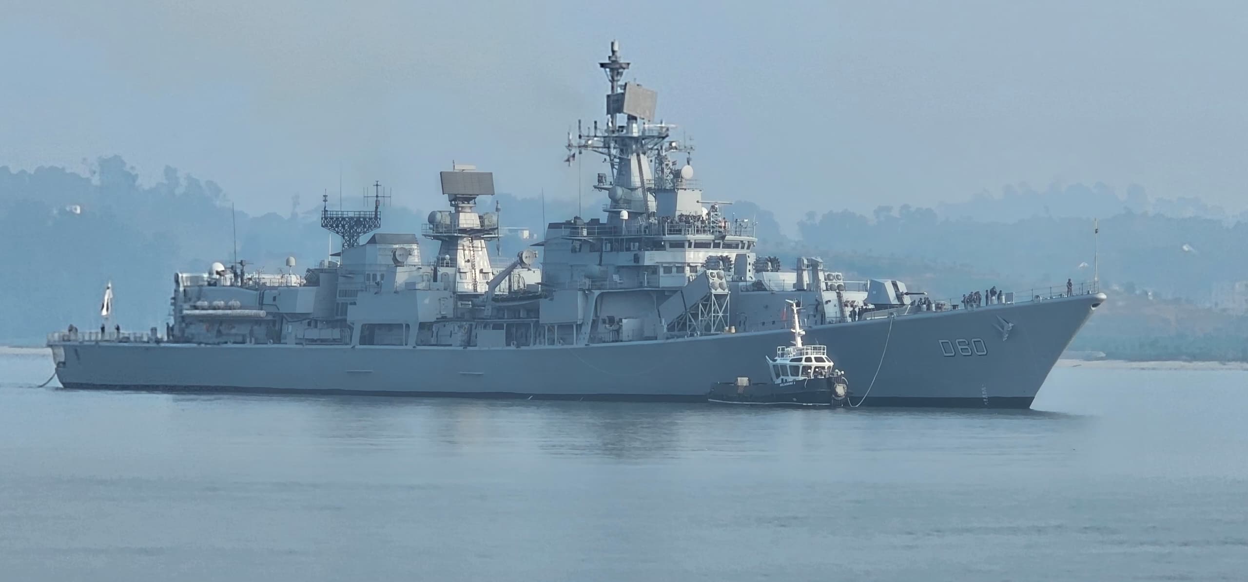 INS Mysore arrives at Lumut, Malaysia for the 4th edition of Exercise Samudra Laksamana